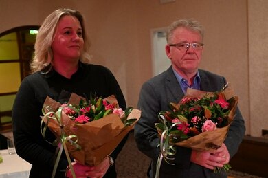 Afscheid van Wim Verlinden & Leonoor Juwett bij Nieuwjaarsreceptie