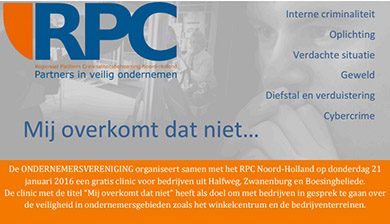 Clinic mij overkomt dat niet RPC Noord-Holland
